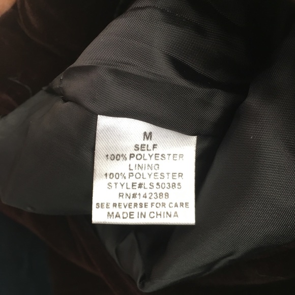 • Blu Spero Velvet mini Skirt • - Picture 6 of 6